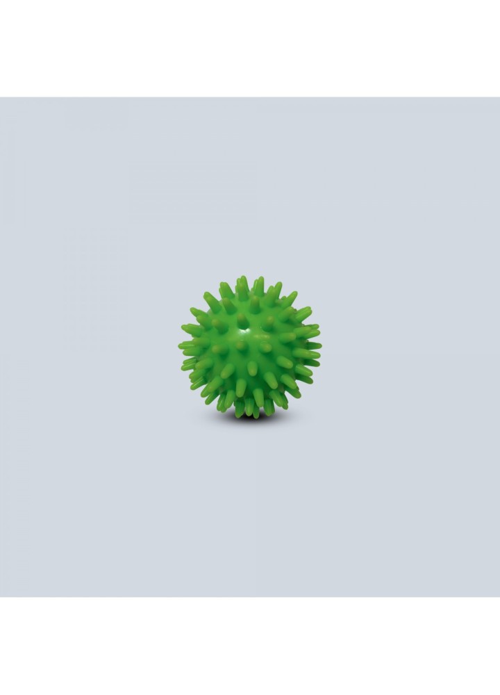 Balle picots vert Ø7 cm soft bte