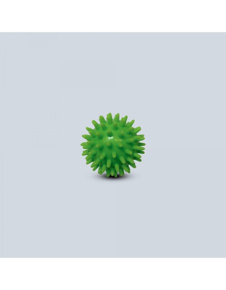 Balle picots vert Ø7 cm soft bte