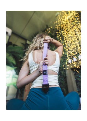 Sangle de yoga bleu vrac