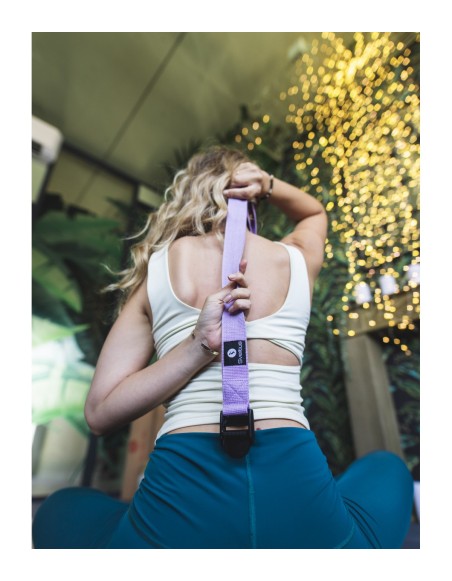 Sangle de yoga bleu vrac